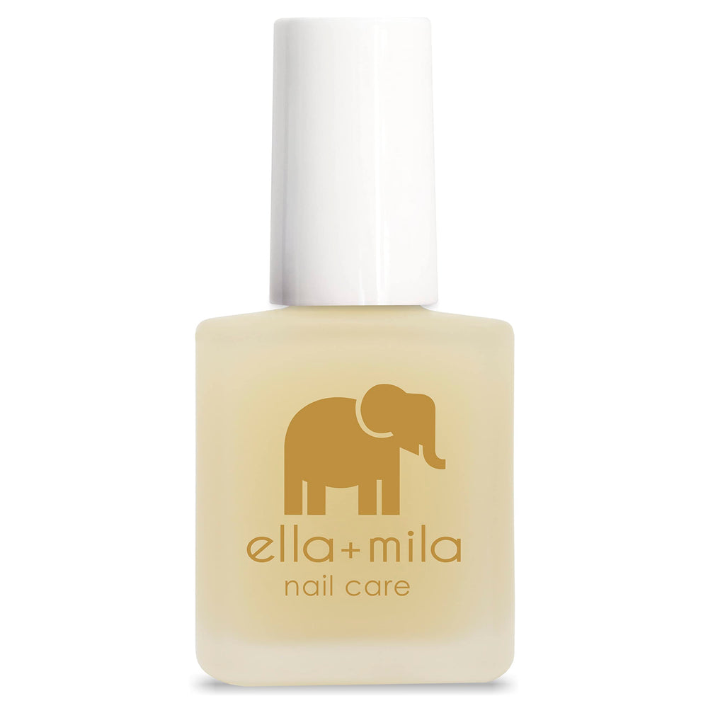 ella+mila base coat among manicure tools showing professional prep benefit