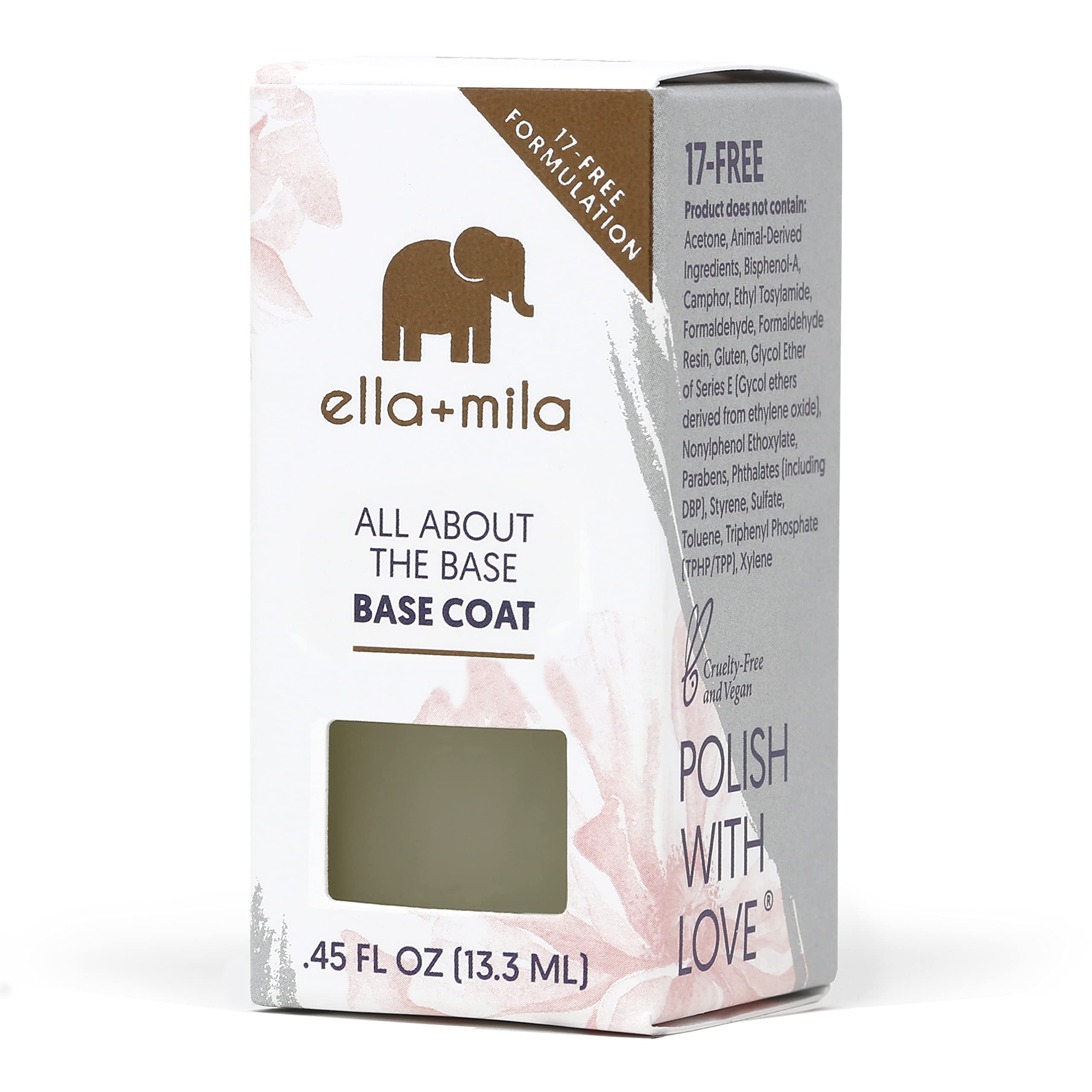 ella+mila hand lifestyle shot demonstrating natural-looking, long-lasting finish