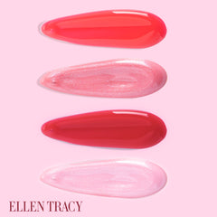 ELLEN TRACY gloss applied on lips showing glossy sheen and natural enhancement