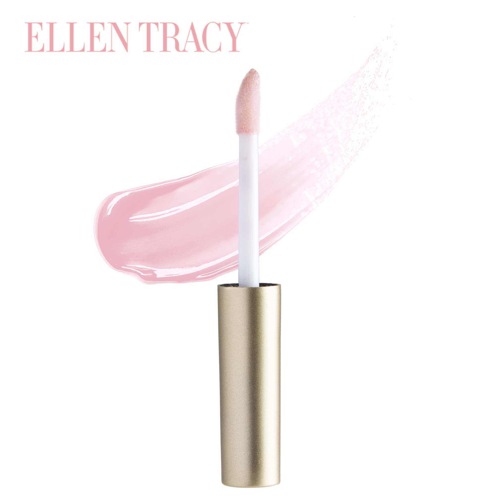 ELLEN TRACY gloss tube close-up showing smooth texture and high-shine finish