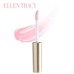 ELLEN TRACY gloss tube close-up showing smooth texture and high-shine finish