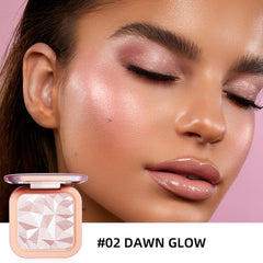 ELLESY close-up showing baked powder texture and brush for smooth blendability