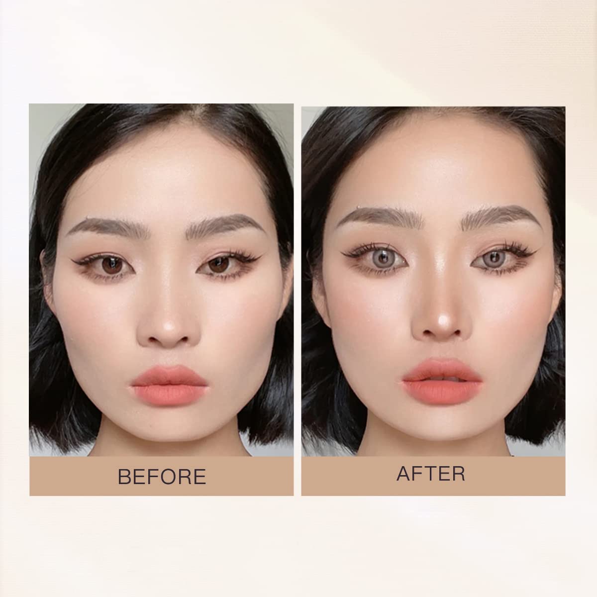 ELLESY highlighter applied on cheekbone delivering subtle luminous definition