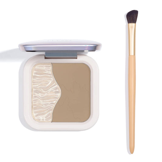 ELLESY palette front view showing slim compact and clean branding for travel convenience
