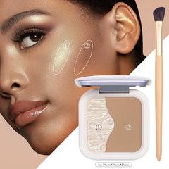 ELLESY open palette with mirror and brush, useful for on-the-go touch ups