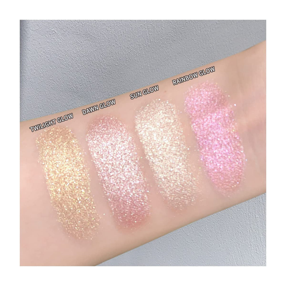 ELLESY powder swatched showing silky finish and easy layering benefit