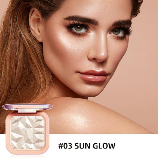 ELLESY close-up baked powder texture highlighting smooth blendability benefit
