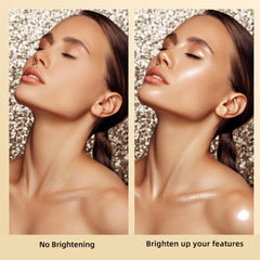 ELLESY swatches on forearm showing shade payoff and buildable glow benefit