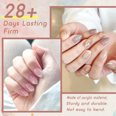 ELLEWIN detail view of coffin nail tip edge for modern tapered styling