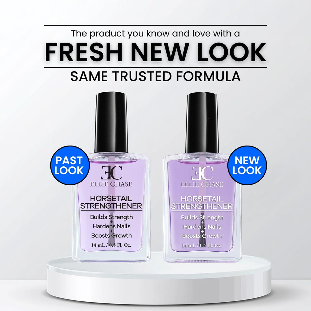 ELLIE CHASE brush applying clear formula for even, protective coverage