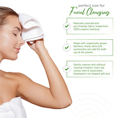 Ellie Cove in use removing makeup with water for effective gentle cleansing