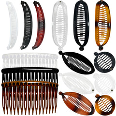 ELLOPH banana clips front packaging showing full 15-piece set and versatility