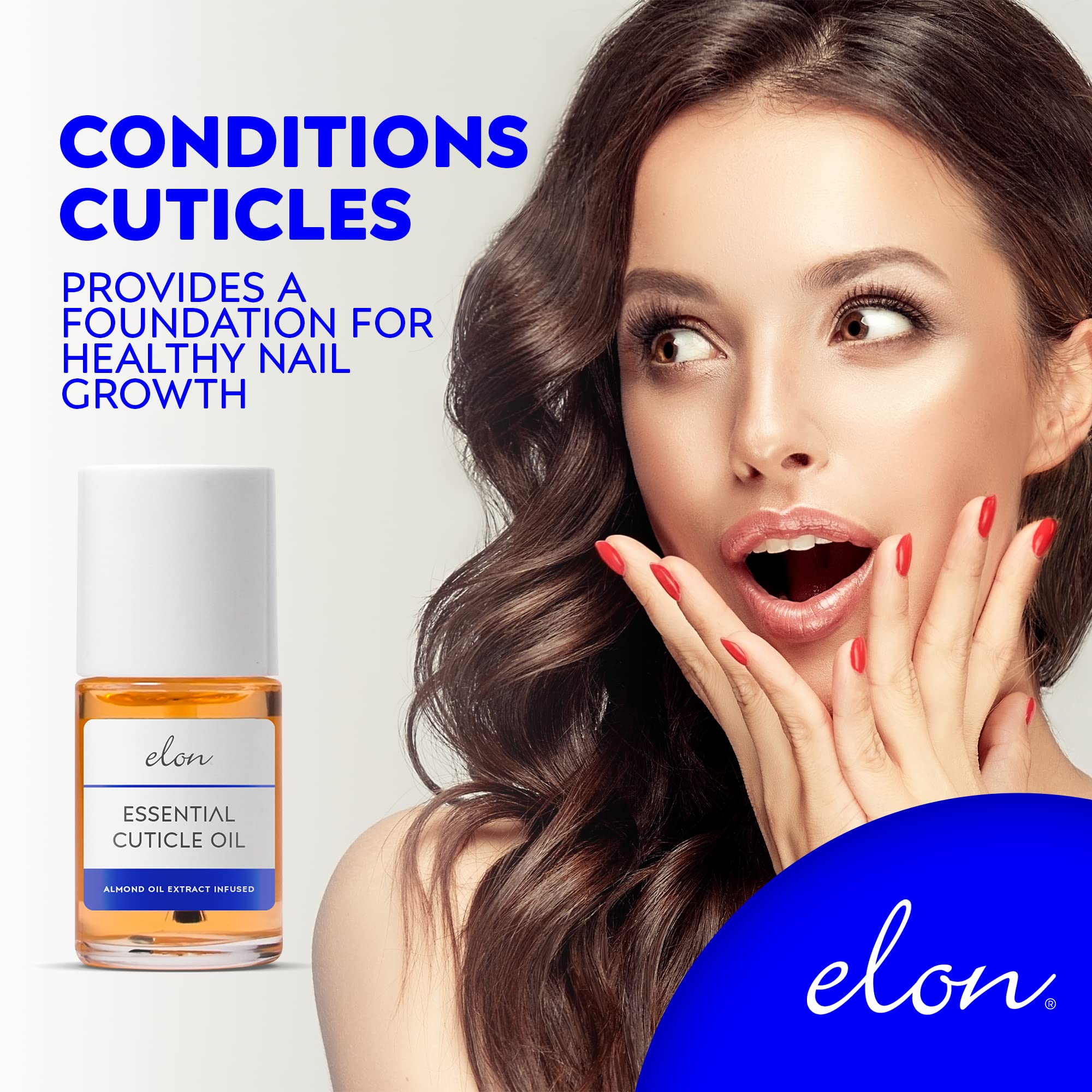 Elon cuticle oil brush applicator detail for precise, low-waste application benefit