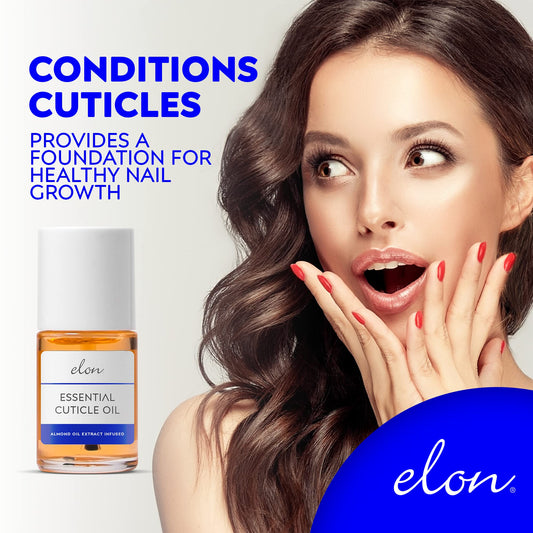 Elon cuticle oil brush applicator detail for precise, low-waste application benefit