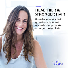 Elon silicon dioxide visual detail demonstrating hair shine support