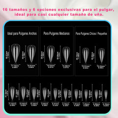 ELSAGIRL released short stiletto extensions set, offering consistent dramatic 3D nails