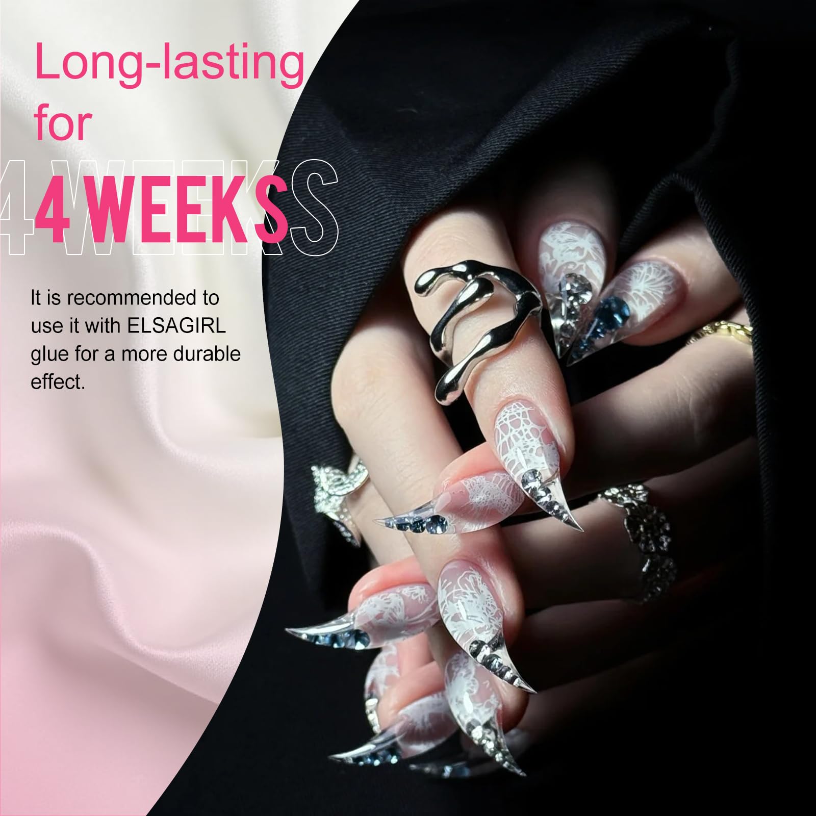 ELSAGIRL spread of 14 sizes plus thumb molds demonstrating fit options benefit