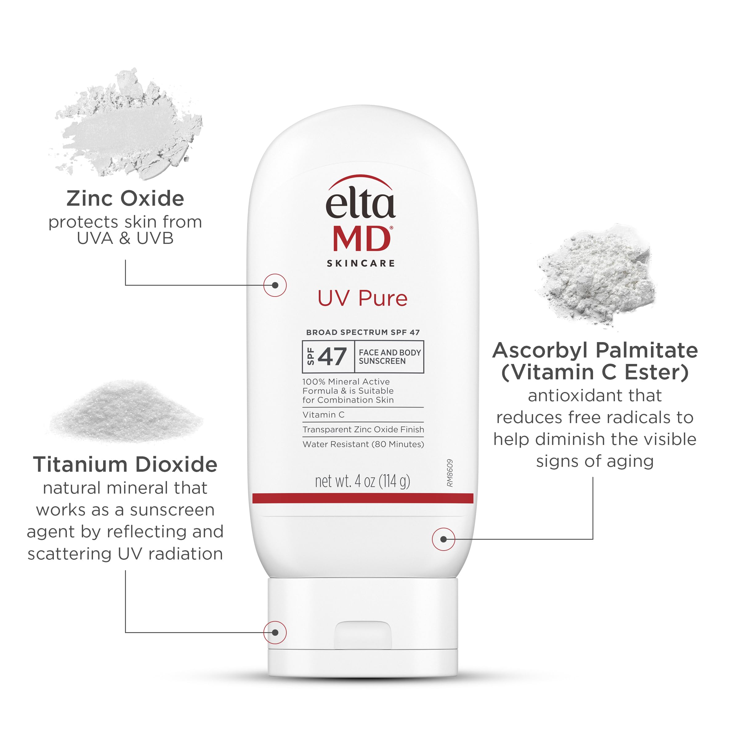EltaMD applied to wet skin demonstrating water-resistant protection