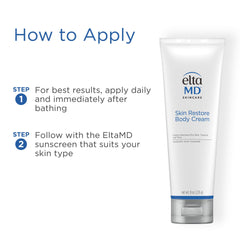 EltaMD applying cream to elbow to soothe dry rough patches