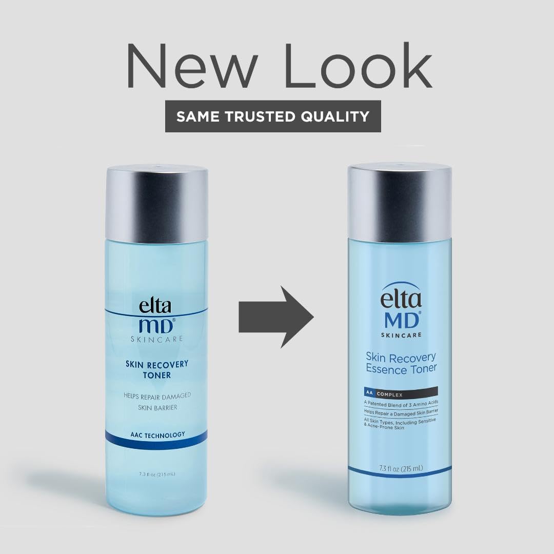 EltaMD close-up of pale blue toner texture delivering lightweight hydration