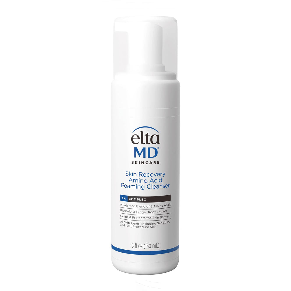 EltaMD cleanser front packaging shows product and benefit of gentle cleansing