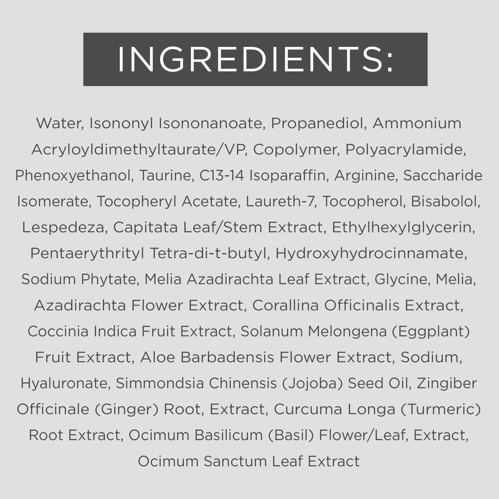 EltaMD ingredients shot with ceramides and peptides for barrier support