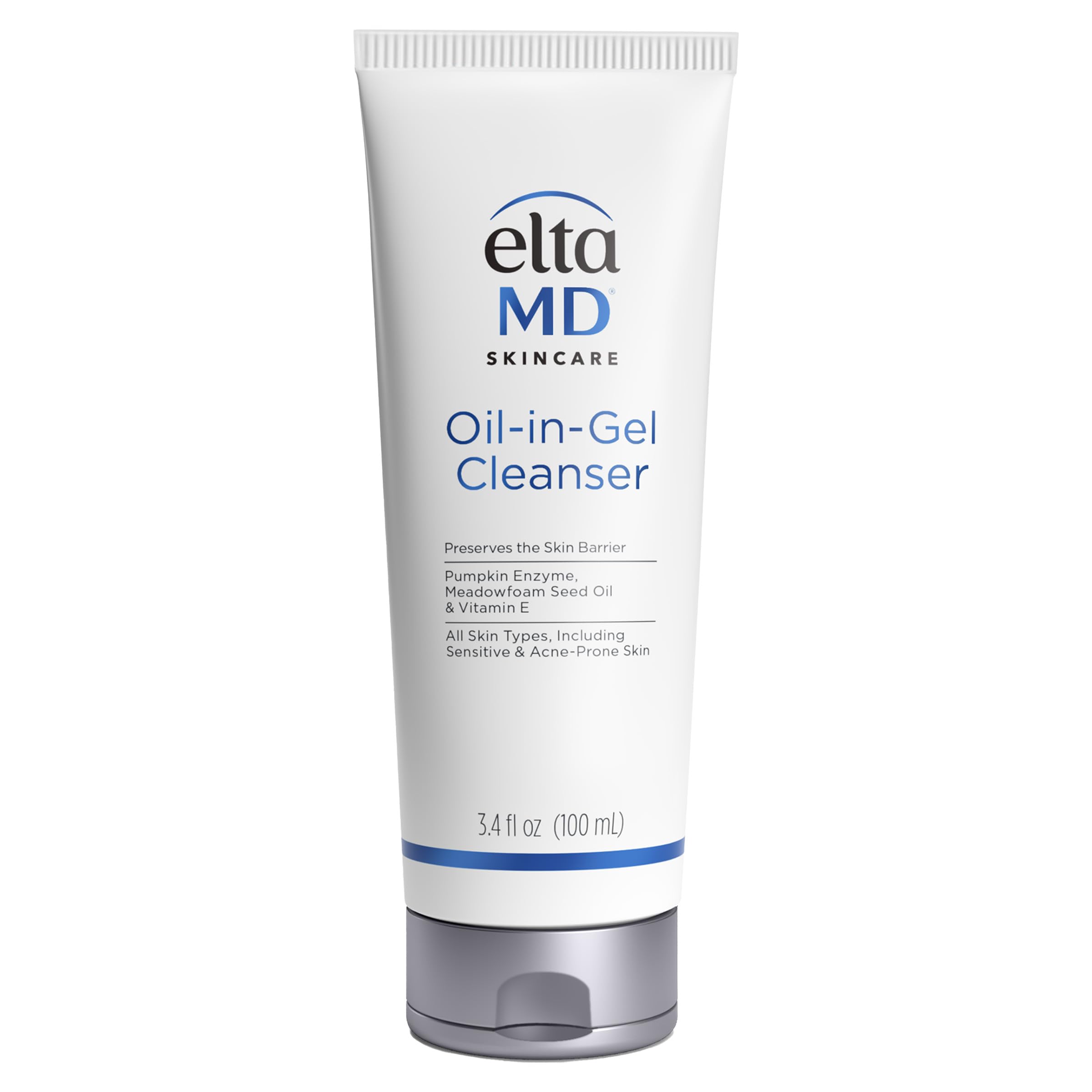 EltaMD front tube showing product packaging and clear brand name for easy identification