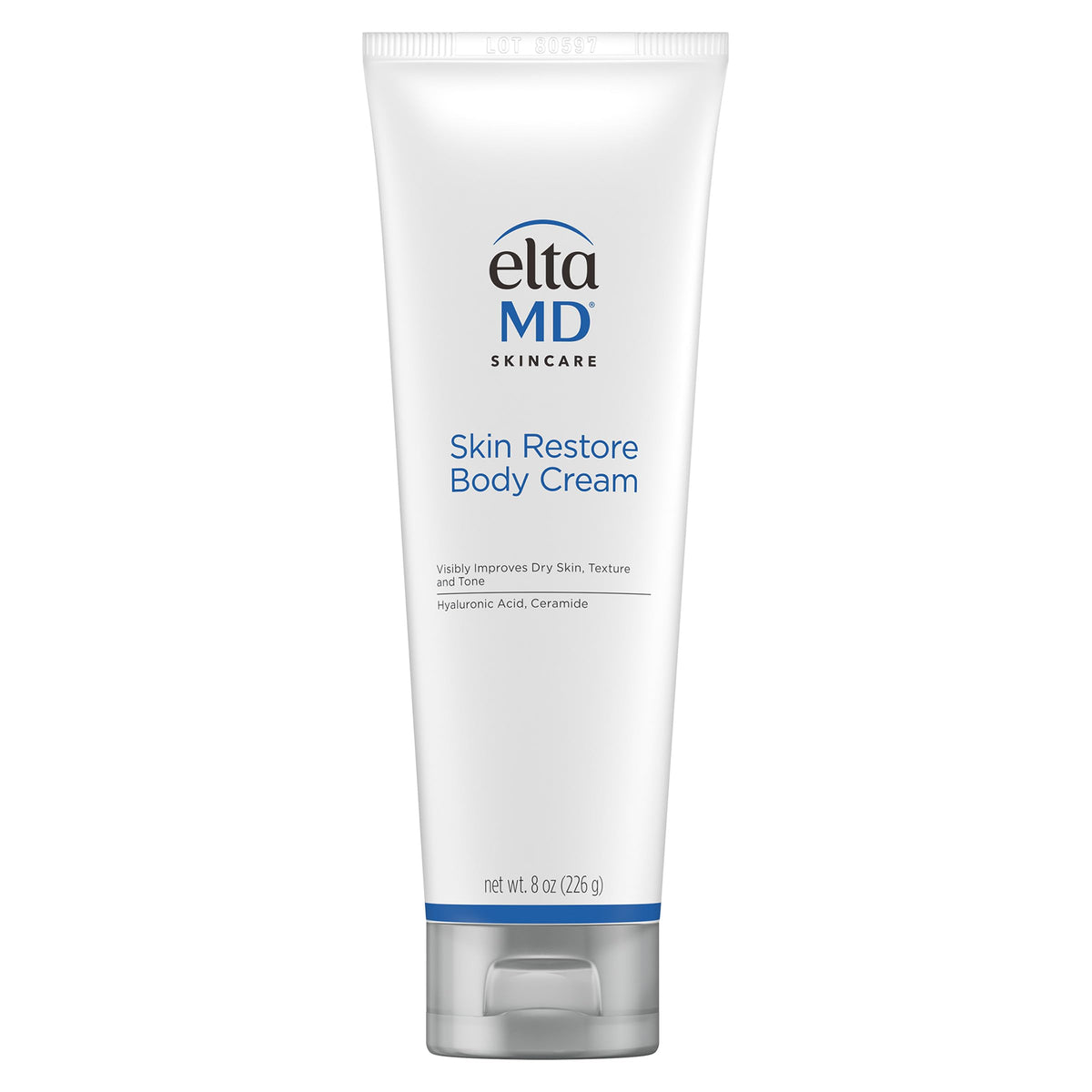 EltaMD front tube showing product and clear hydration benefits