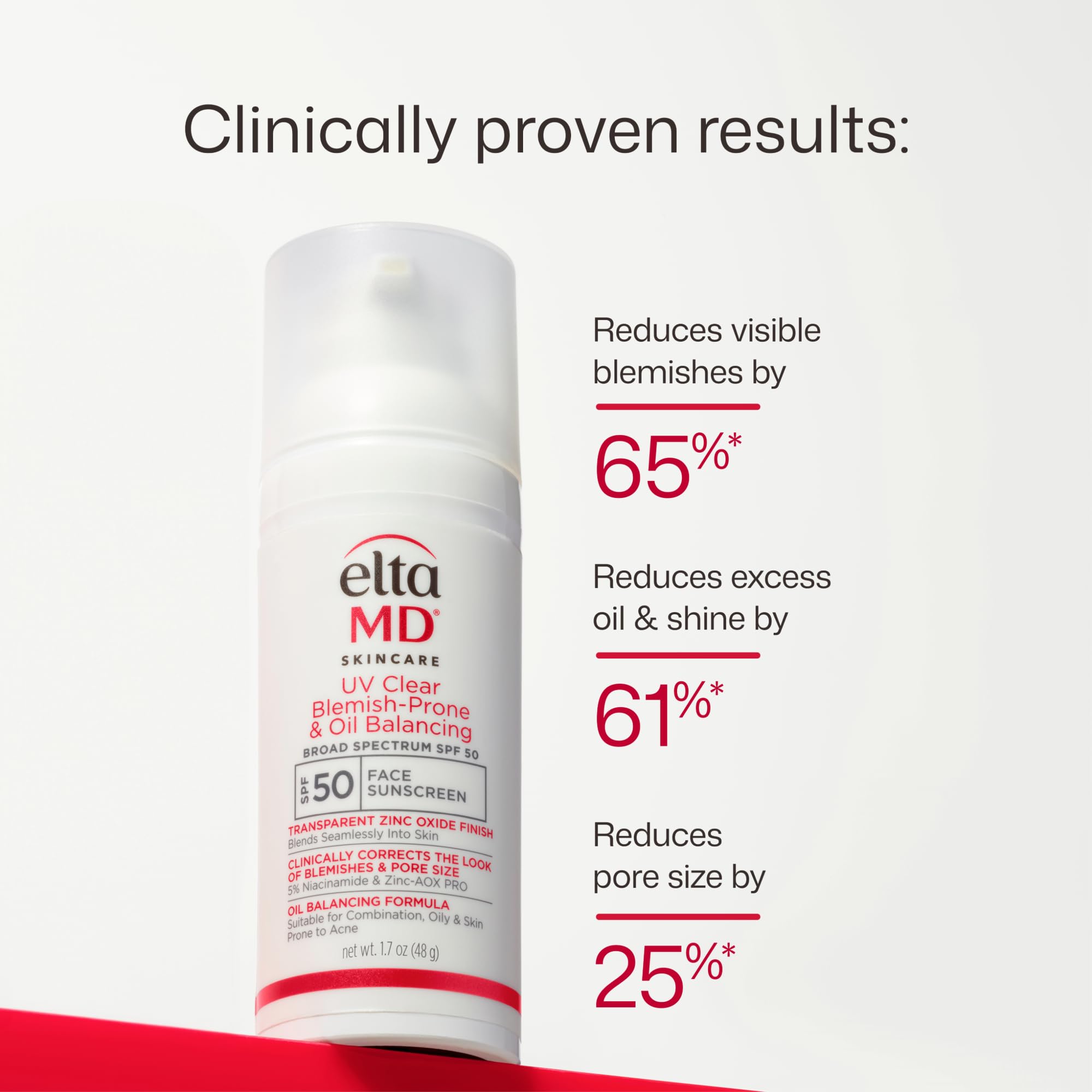 EltaMD sunscreen hand swatches showing blendability and no white cast