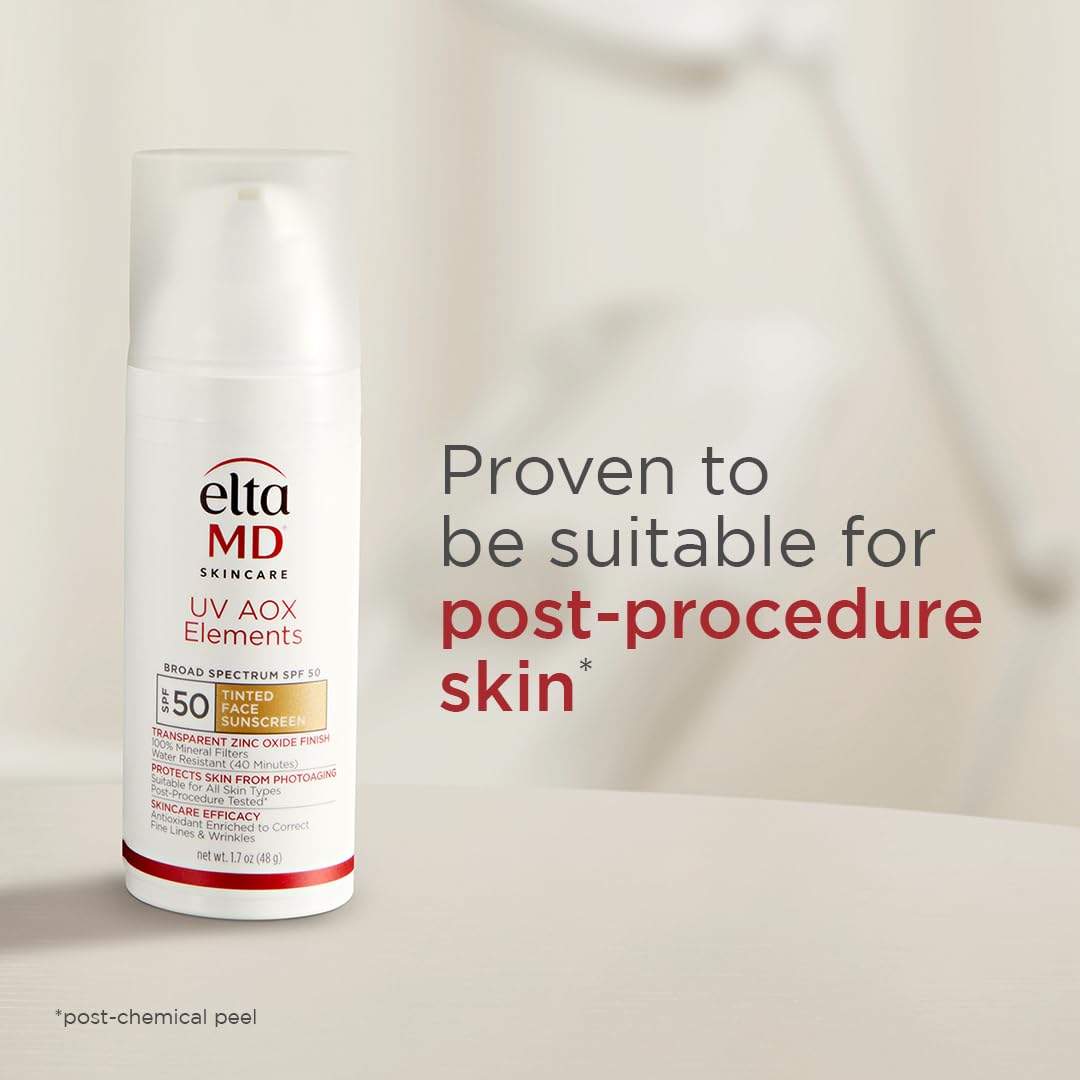 EltaMD lotion texture close-up showing hydrating, creamy finish