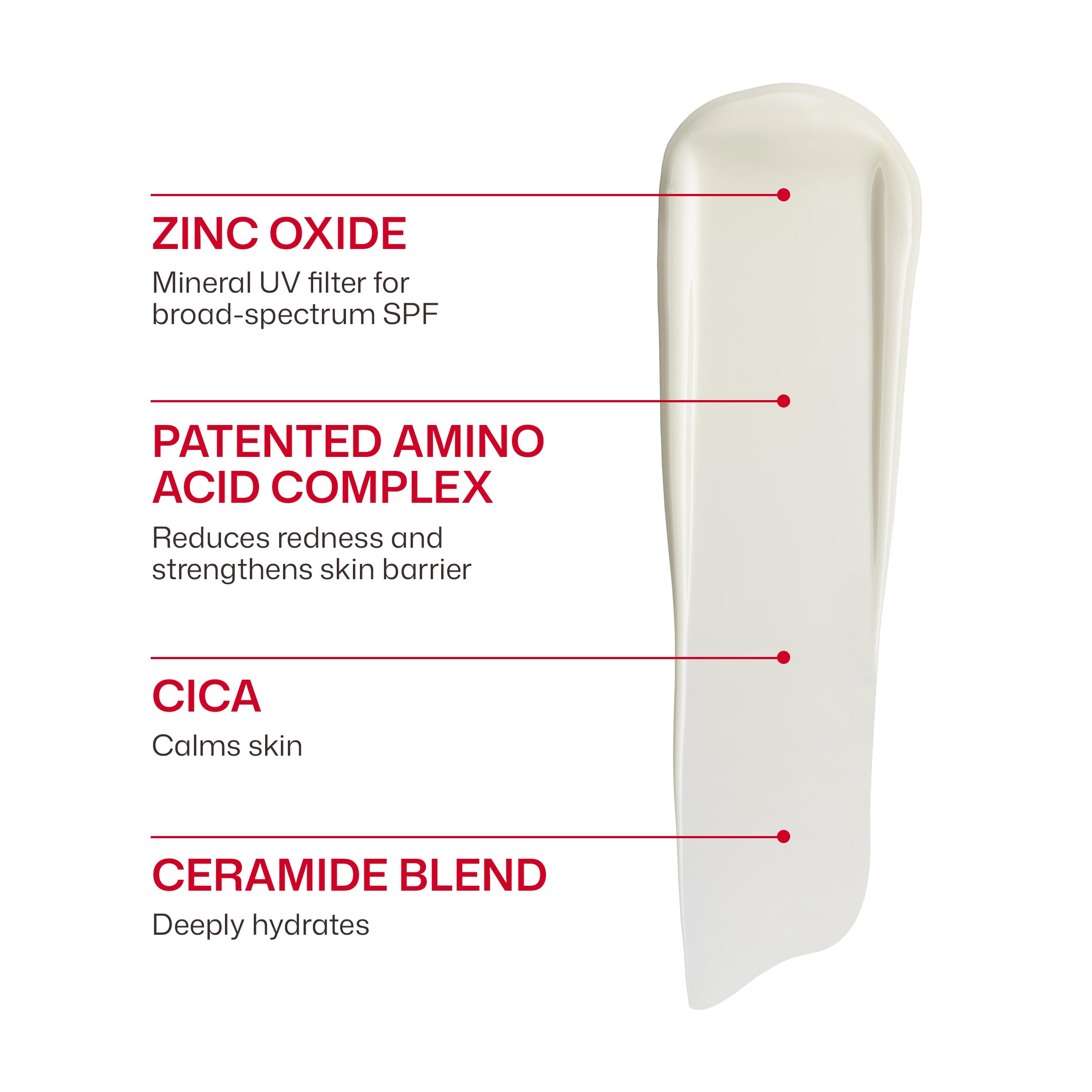 EltaMD untinted formula blended on skin to reduce visible redness effect
