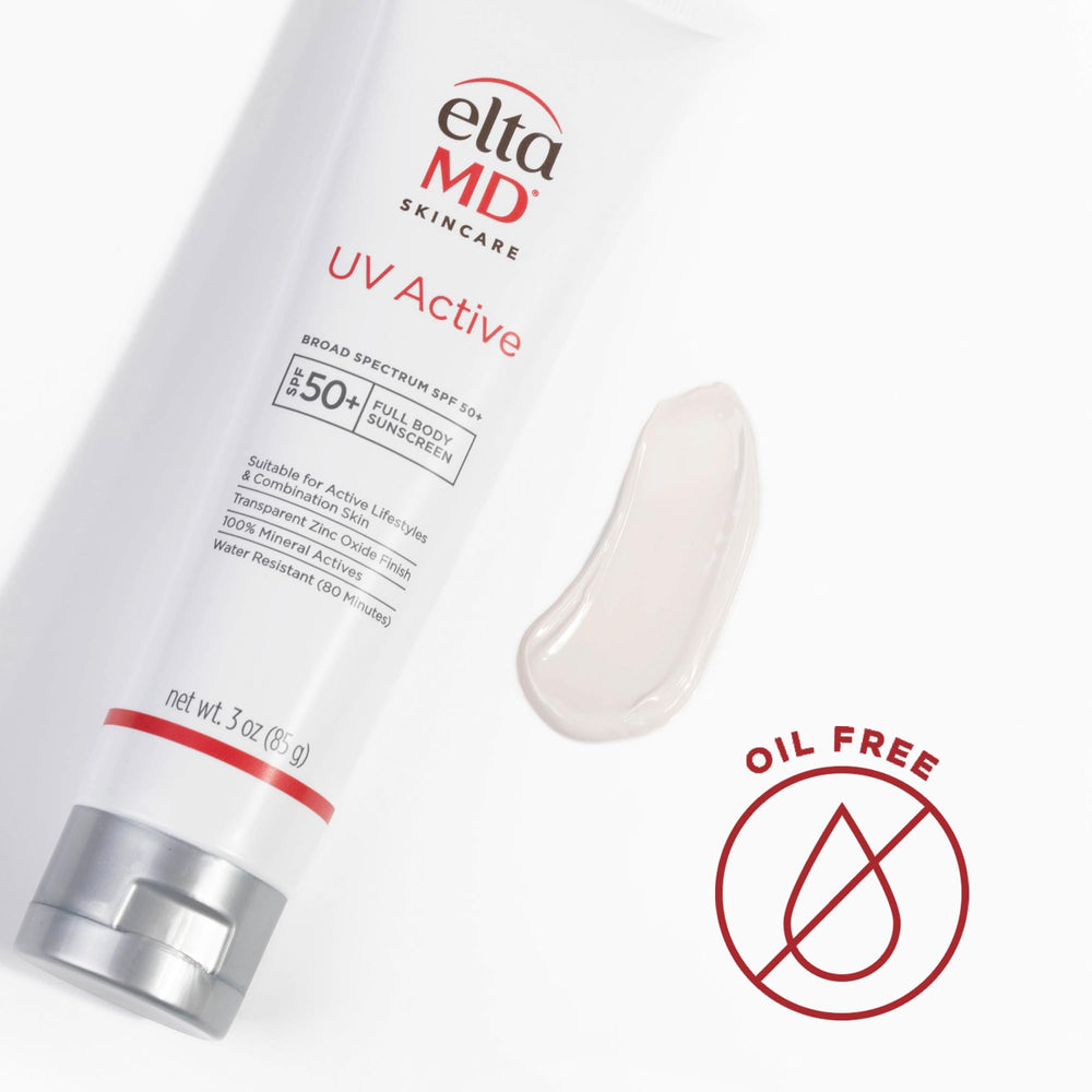 EltaMD UV Active texture close-up demonstrating lightweight, non-greasy finish