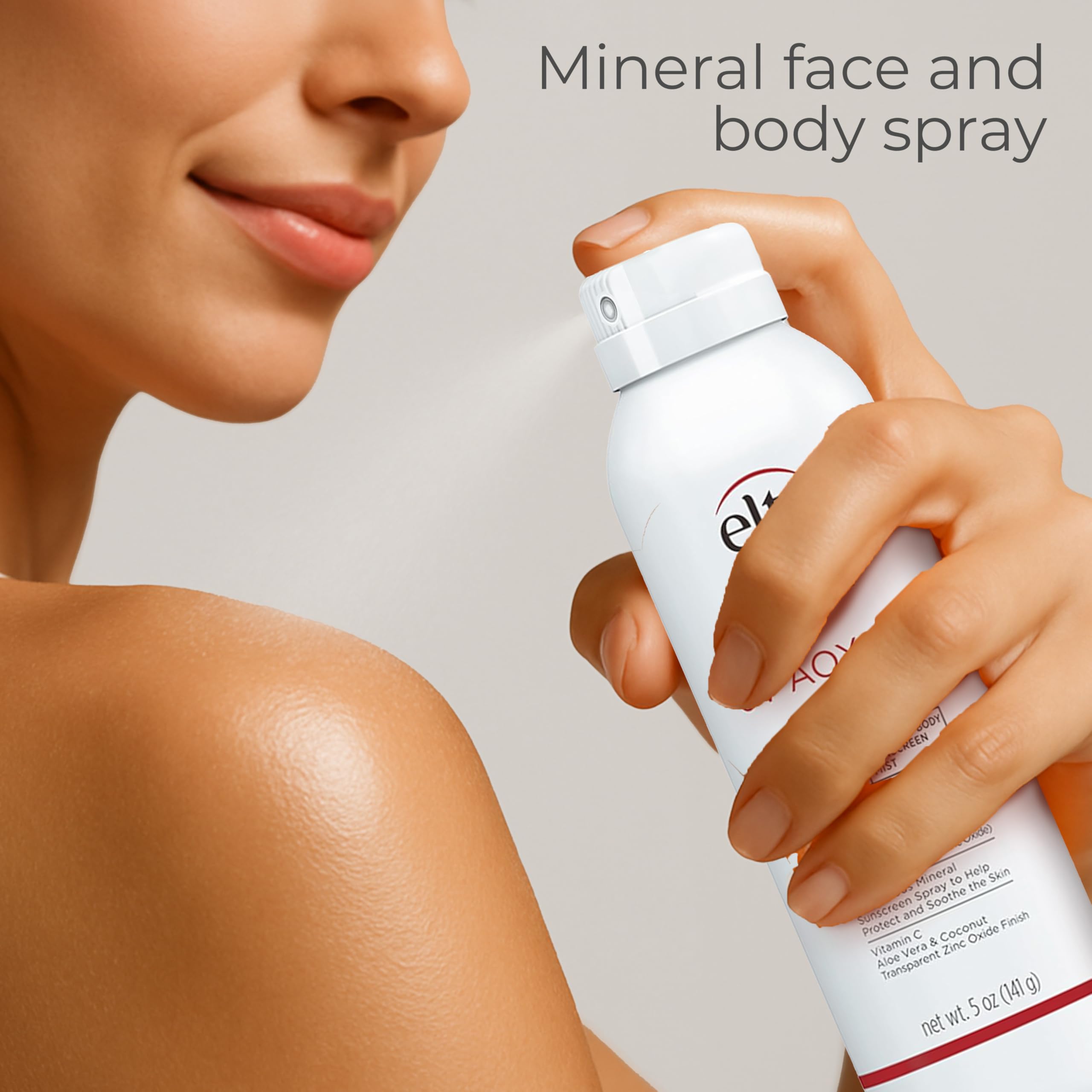 EltaMD ingredient label highlighting zinc oxide and antioxidant components