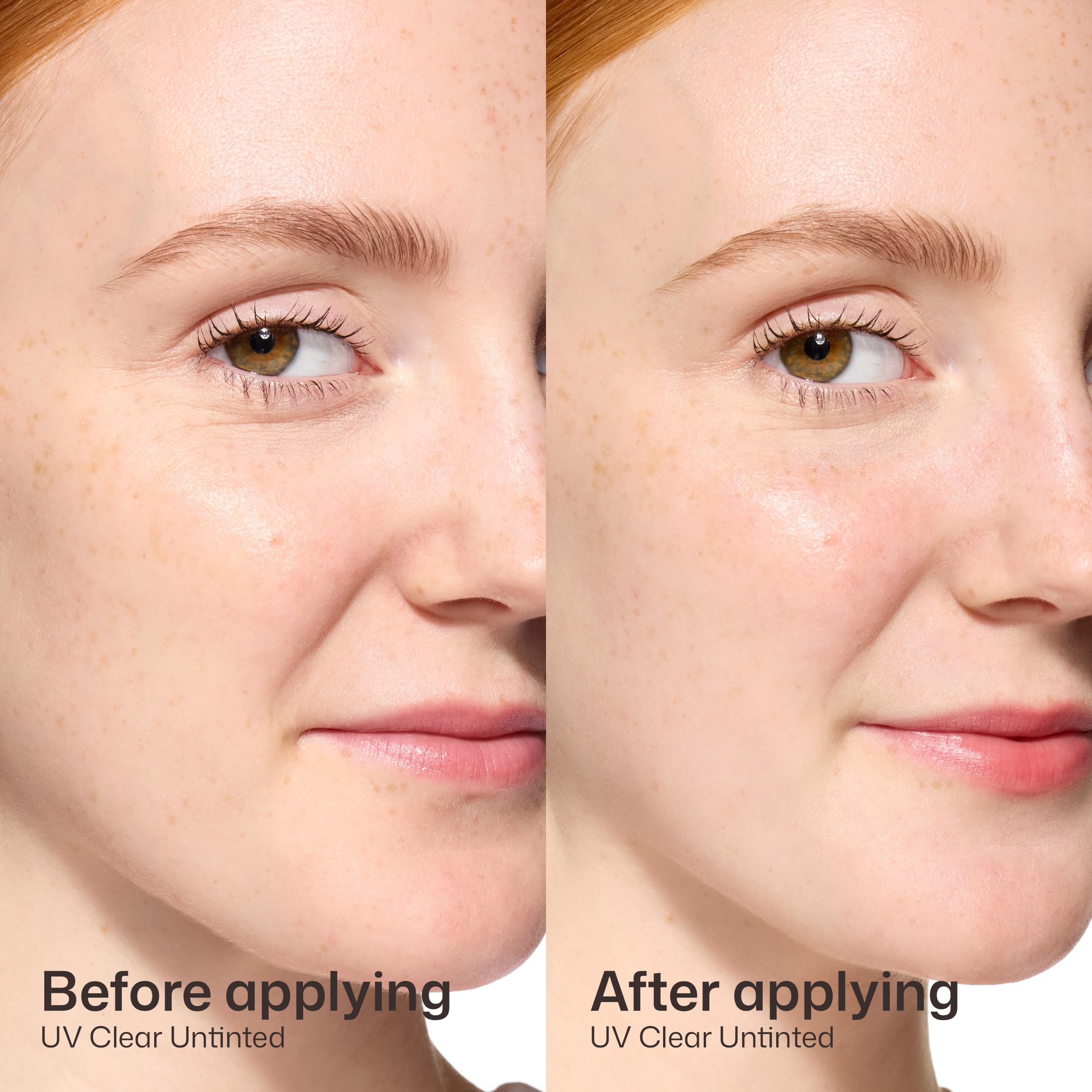 EltaMD applied under makeup showing smooth base and primer-like benefit