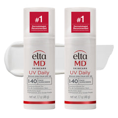 EltaMD UV Daily front packaging showing pump and label, brand protects skin daily
