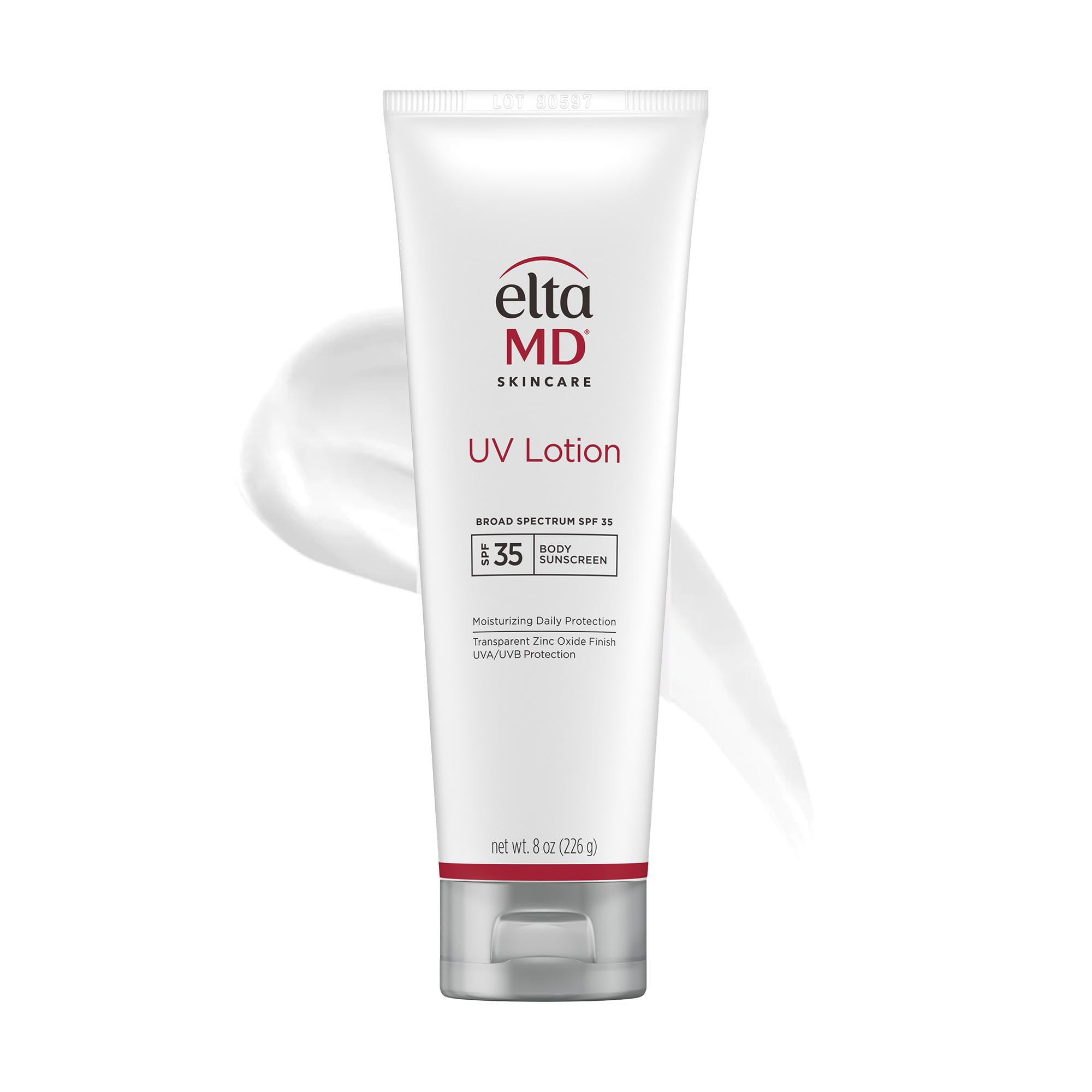 EltaMD UV Lotion front packaging showing sunscreen benefits and SPF