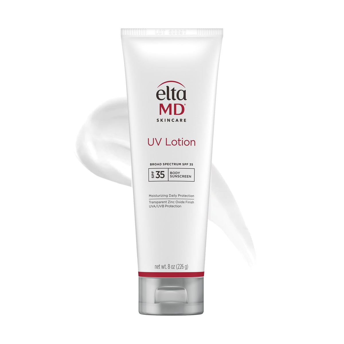 EltaMD UV Lotion front packaging showing sunscreen benefits and SPF