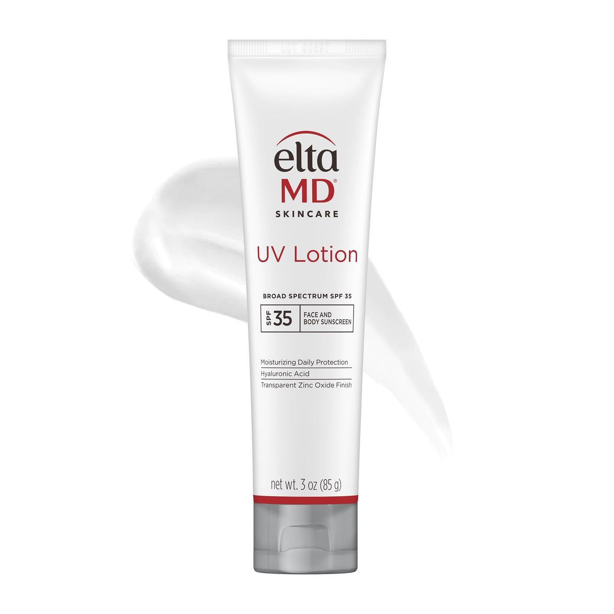 EltaMD UV Lotion front packaging showing SPF 35 and benefits