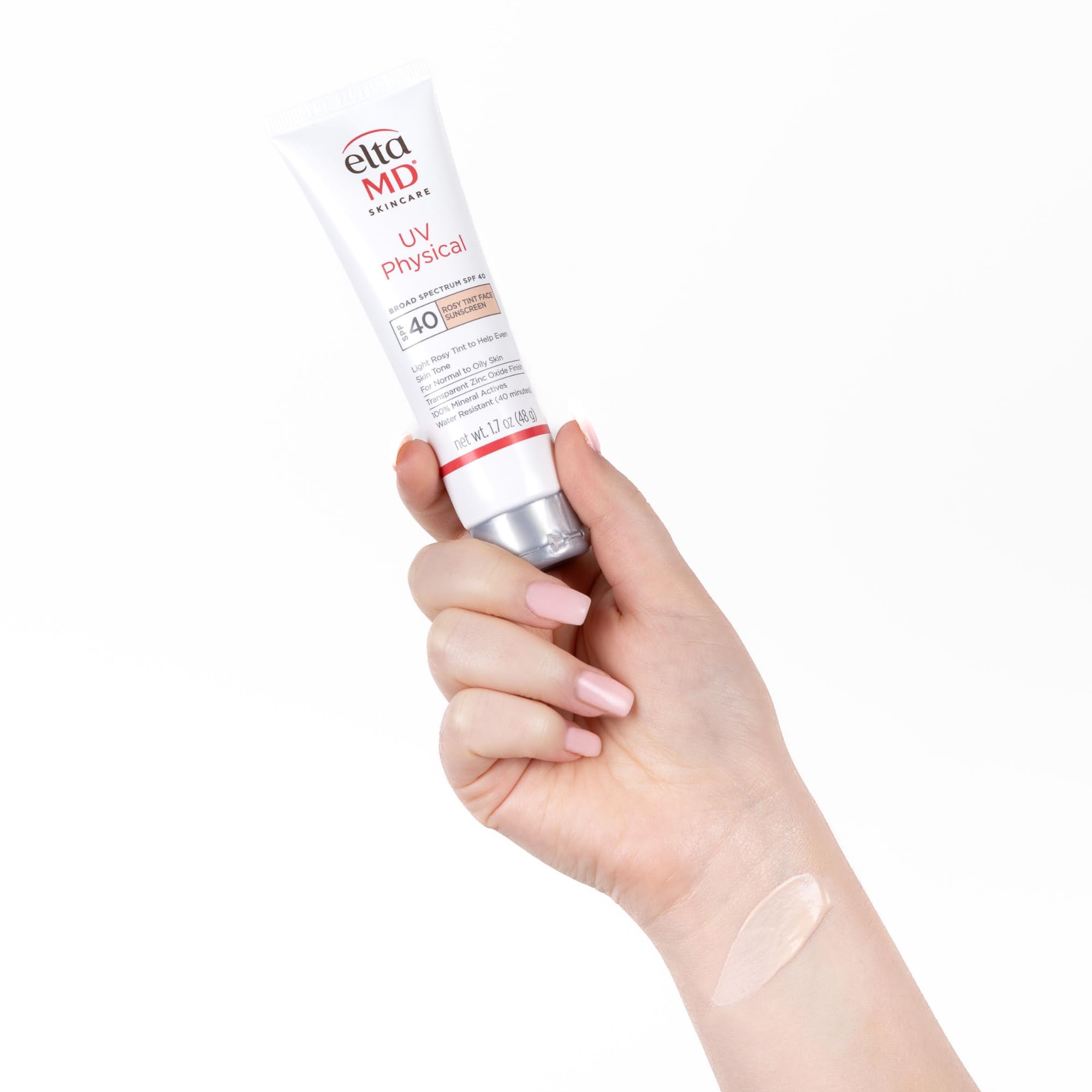 EltaMD ingredient label close-up highlighting mineral zinc oxide