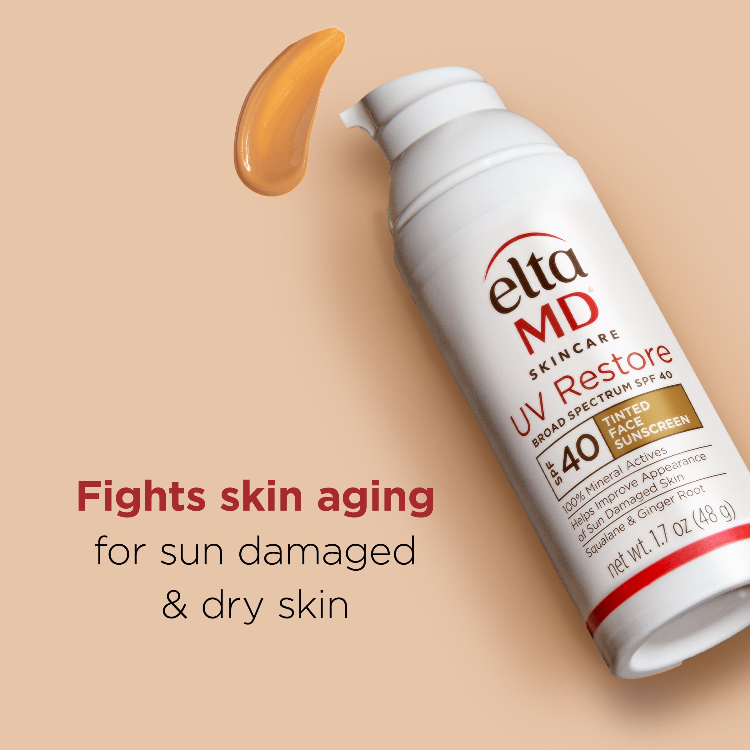 Woman applying EltaMD tint under makeup for even tone and protection