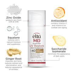 Close-up of EltaMD texture demonstrating smooth, hydrating cream