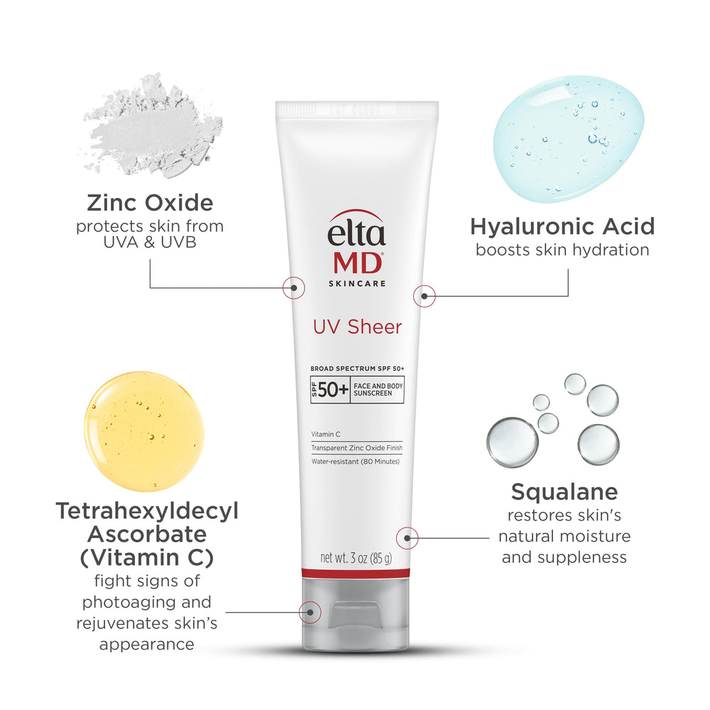 EltaMD applying sunscreen to face demonstrating smooth application and no white cast