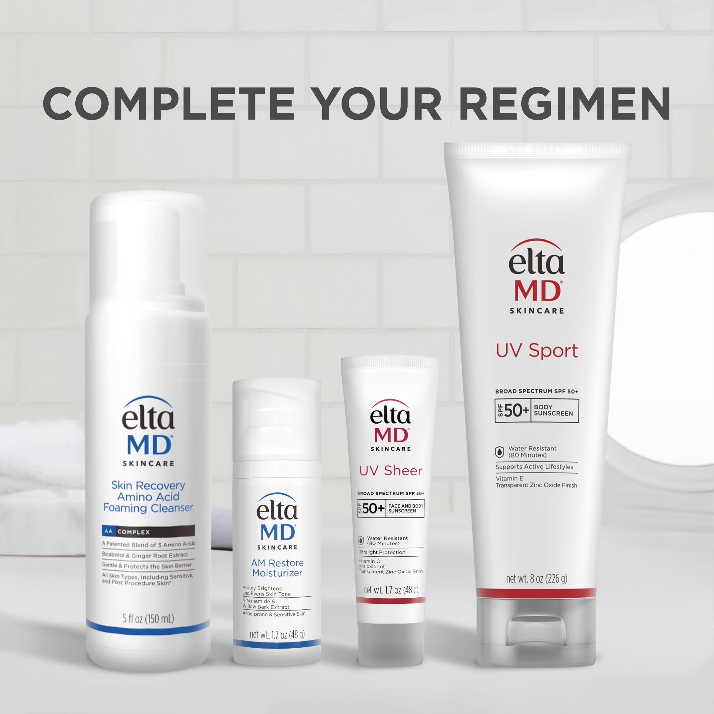 EltaMD used under sports helmet showing non-greasy comfort advantage