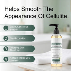 Elycura dispensing oil onto hand demonstrating easy application and quick absorbency