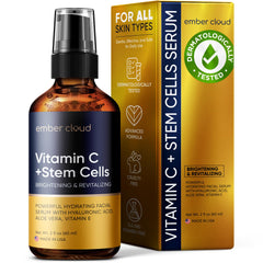 Ember Cloud front bottle showing label and brightening benefits