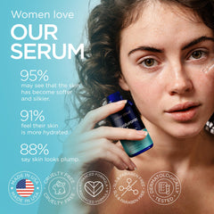Ember Cloud serum applied to hand demonstrating fast absorption and softness