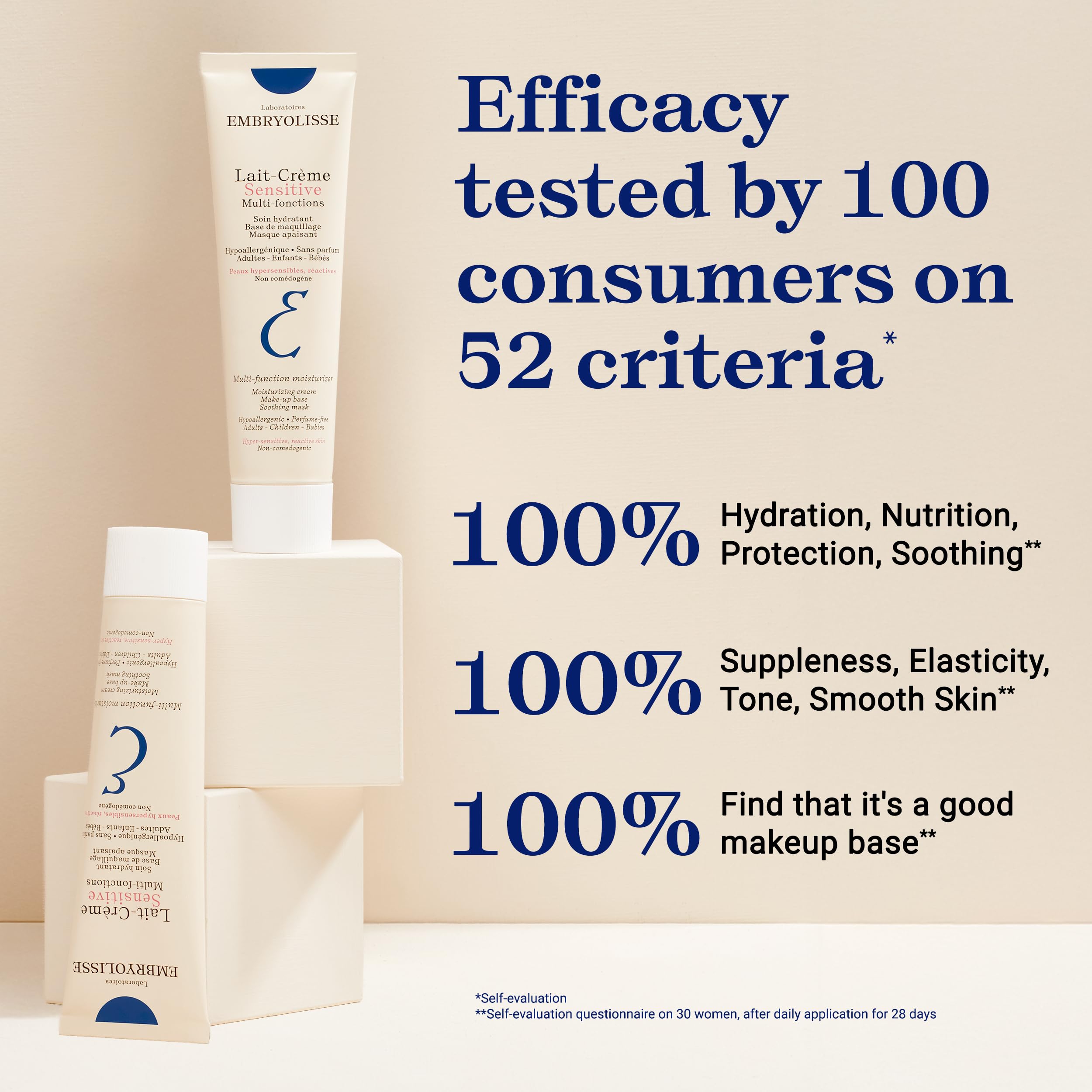 Parent applying Embryolisse to baby demonstrating gentle soothing benefit