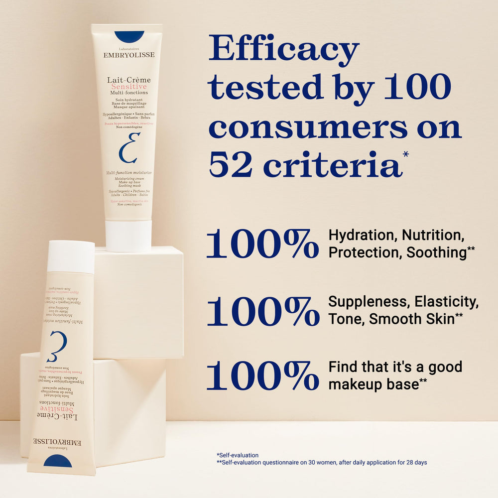 Parent applying Embryolisse to baby demonstrating gentle soothing benefit