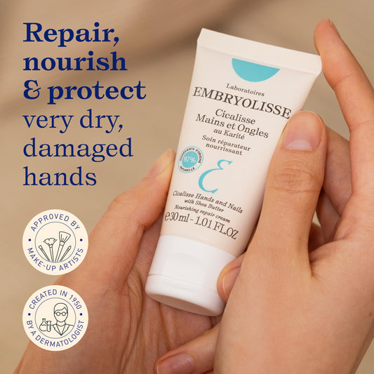 Embryolisse texture on fingertip demonstrating fast absorption benefit