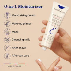 Embryolisse cream texture close-up showing smooth, hydrating finish benefit